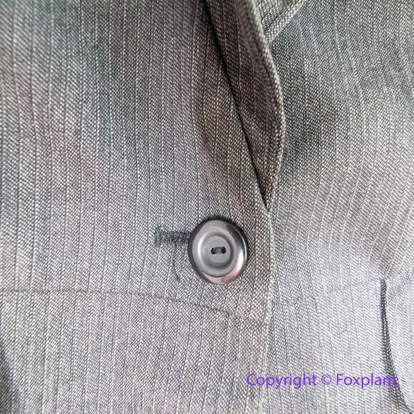 AB studio women's blazer one button front back slit, size 14 - Picture 5 of 13